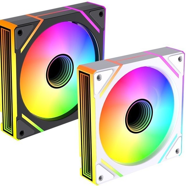 WGX-01 SUMOND New Design 120mm Fluid Bearing PC Cooler ARGB Fan with Remote Control for Computer Case