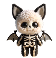 Créez vos propres jouets d'Halloween, poupée squelette en peluche personnalisée, décorations d'Halloween mignonnes