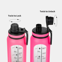 Bouteilles d'eau en verre borosilicate à double paroi, sans BPA, 500 ml, 650 ml, 1000 ml, pour boire directement, écologiques, avec infuseur à fruits et thé, pour les voyages