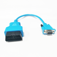 Cable adaptador personalizado de alta calidad RS232 Serial VGA d-sub DB9 de 9 pines hembra a OBD2 de 16 pines macho para diagnóstico de coche