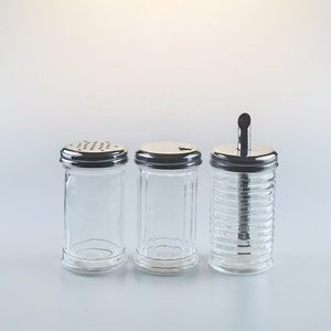 Glass <strong>Sugar</strong> <strong>Pourer</strong> with Side Flap Top - Product Image 1
