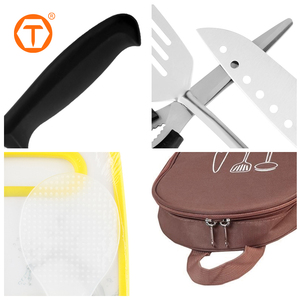 7 piece ngoài trời Kit thép không gỉ nướng thịt nướng phụ kiện BBQ nướng đồ dùng công cụ thiết lập với lưu trữ trường hợp - Product Image 3