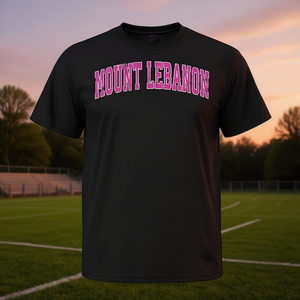 Maglietta rosa Mount Lebanon Pennsylvania dal design sportivo vintage - Product Image 3