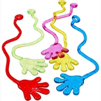 Manos Elásticas Pegajosas de Colores, Juguetes Nostálgicos para Aliviar el Estrés, Plástico Clásico de 20x5cm, Unisex, Regalo para Niños de 5 a 7 Años