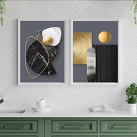 Peinture à l'huile géométrique abstraite, décoration d'art scandinave pour la maison, affiche HDPrint, décoration murale, peinture décorative, best-seller