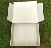 Boîte d'expédition en carton ondulé avec fermeture éclair, logo personnalisé imprimé, boîte d'emballage pour vêtements en papier kraft robuste, boîte cadeau avec bande de déchirement facile