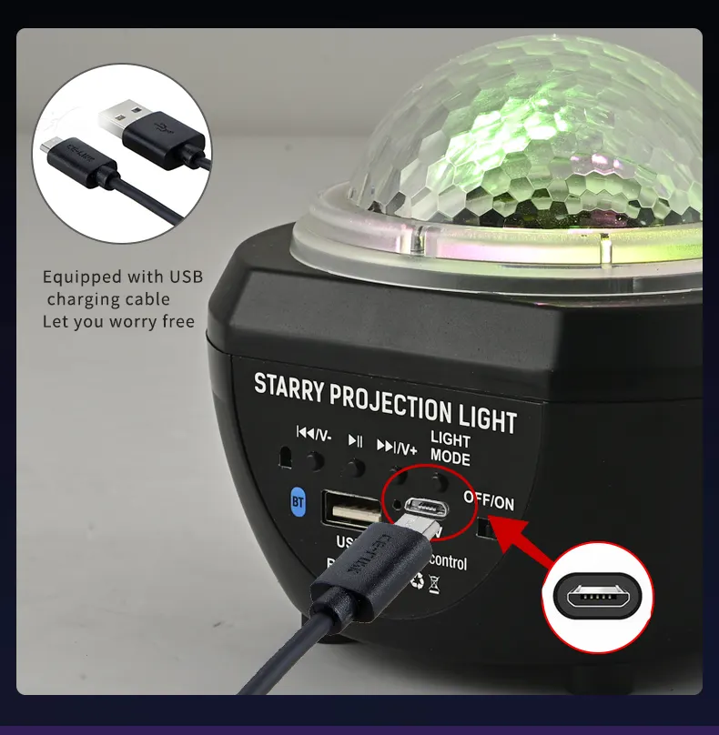 New Star Projection Lights Aurora Lights Colorful Starry Light Projector Galaxy Projector