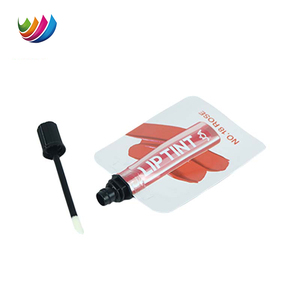 Pouf à eau de 5ml 10ml imprimé sur mesure feuille <span class=keywords><strong>d</strong></span>'aluminium plastique cosmétique rouge à lèvres bec pochette emballage Tubes de brillant à lèvres avec douille - Product Image 6