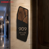 Plaque de numéro de maison personnalisée en acier inoxydable, étanche, avec éclairage LED, pour villa, hôtel