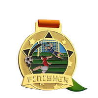 Médaille de sport personnalisée pour marathon, finition antique, alliage de zinc, moulage sous pression, plaqué or, impression numérique, gravure, logo 3D