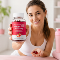 Bonbons gélifiés naturels à la vitamine B complexe OEM ODM avec GMP pour adultes, supplément de vitamines A, B, C, D, E, améliore la mémoire