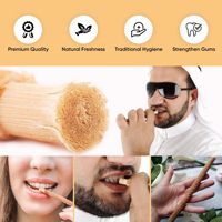 Brosse à dents Miswak de qualité supérieure personnalisée en usine - Saveurs naturelles/clou de girofle/menthe - Sachet sous vide pour usage quotidien - Dentifrices Miswak