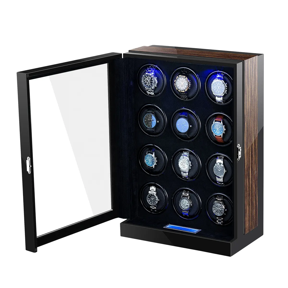 China watch winder kotak dengan EMC sertifikat toko baterai otomatis aman watch winder