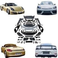 Pour Cayman Boxster 981 718 de 2012 à 2016, kit carrosserie pour pare-chocs, spoiler avant, mise à niveau des phares, fixation par boulons, ajustement universel inclus
