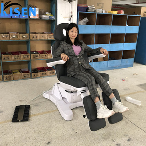 Fauteuil de beauté électrique professionnel de luxe Kisen, salon de beauté, table de massage à 4 moteurs, siège rotatif à 360 degrés, lit de beauté - Product Image 3