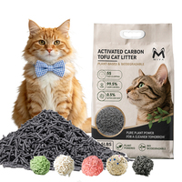 Litière pour chat sélectionnée, directement de l'usine, au charbon de bois et au tofu, 25L et 6L, forte agglomération, sans poussière, contrôle des odeurs