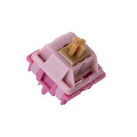 Nouveautés GATERON Mountain-Top Switch : Switch de clavier mécanique pour gaming, à action rapide, linéaire, avec broches en nylon à trois couches, Hotswap, DIY