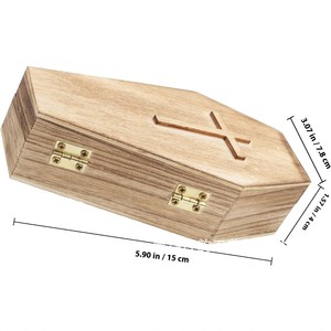 Cross-border wooden cross storage box, creative desktop <b>gift</b> box, portable jewelry storage box, simple and <b>retro</b> style - Product Image 4