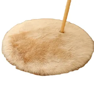 Hot Selling Round Solid Wohnzimmer Bedsied Fluffy Shaggy Teppich und Teppiche Boden matte Fluffy Teppiche für Schlafzimmer Shaggy Rug