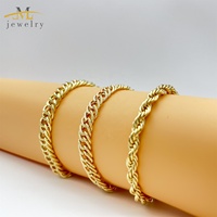 JML Bracelet Punk Hip Hop unisexe, bijoux fins, pour Rappers, fermoir glacé, Bracelet de bordure en CZ, Bracelet à maillons cubains plaqué or 14K