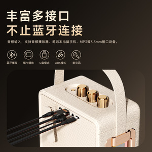 <b>Speaker</b> With <b>Microphone</b> High Power Subwoofer For Outdoor Karaoke Home KTV Use - Product Image 2