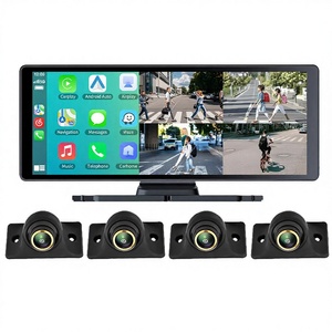 Cámara de Reversa Inalámbrica con Pantalla Táctil de 10.36'' y 1080P, Pantalla Dividida, para Camiones y Autobuses, Compatible con Apple CarPlay y Android Auto, con IA, Detección de Punto Ciego, AHD, BSD, Visión Nocturna - Product Image 2