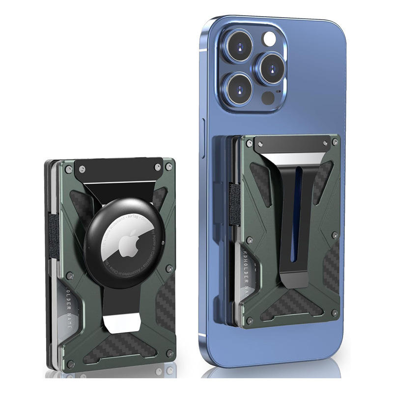 Dark Green with Air-Tag Clip