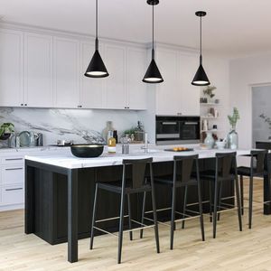 Meuble de cuisine design noir Armoire de cuisine modulaire pour le projet australien - Product Image 3