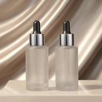 Flacon compte-gouttes d'huile essentielle en verre rond de 30ml pour soins de la peau, emballage cosmétique, flacon compte-gouttes liquide