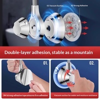 Support de Douche Universel Réglable Sans Perçage au Design Moderne et Simple pour Salle de Bain, Outil d'Extension pour Usage Domestique