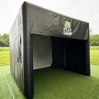 NB-TE058 Enceinte de simulateur de golf gonflable rembourrée sur mesure pour l'entraînement en extérieur