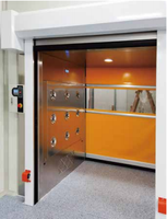 Nouveau prix bas, vitesse rapide, porte à enroulement automatique en acier inoxydable (Sus 304), douche à air pour marchandises, filtre HEPA, 1 personne
