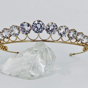 OEM/ODM Queen Maxima Diadème et Boucles d'oreilles en Zircon Hollandais, Ensemble Couronne de <span class=keywords><strong>Mariage</strong></span> Tendance <span class=keywords><strong>Or</strong></span>/Argent - Product Image 6