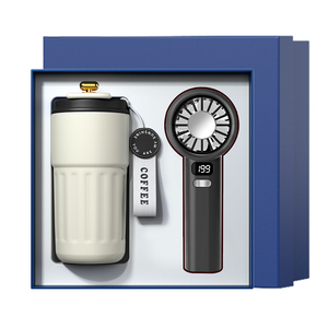 Ventilatori Portatili Ricaricabili con Display Temperatura, Tazza Termica, Set Regalo Promozionale per Agenzie Immobiliari, Uomini e Donne, Lavoratori d'<span class=keywords><strong>Ufficio</strong></span>, Seta - Product Image 3