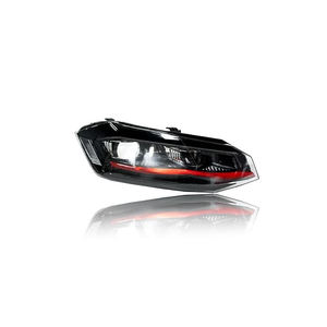 Faro a LED per <span class=keywords><strong>Volkswagen</strong></span> <span class=keywords><strong>POLO</strong></span> 6 2019 2020 <span class=keywords><strong>2021</strong></span>, Lampada Frontale di Aggiornamento per VW <span class=keywords><strong>Polo</strong></span> TSI Versione GTI MK6, Fanale Anteriore per Auto - Product Image 3