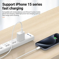 Câble de charge rapide USB-C vers Type-C en nylon tressé 240W avec conducteur en cuivre pur pour iPhone 16/15/15Pro Max et appareil photo