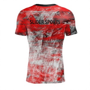 Rashguard pour homme à manches courtes, style sublimation intégrale, 2025/26, personnalisez votre propre design, fabriqué au Pakistan - Product Image 2