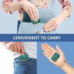 2 Fach Medizin tragbare Pillen box für Tasche oder Geldbörse Dekorative Metall Medizin Organizer Einzigartiges Geschenk - Product Image 6