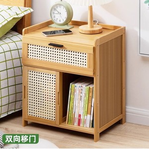 Luxury-style bedside table, <b>small</b> and ultra-narrow, perfect for home use. - Product Image 2