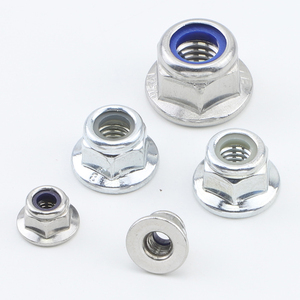 Inserts d'écrous autobloquants en acier au carbone/nylon, écrous autobloquants en acier inoxydable NYLOCK M3-M10, zingués, norme DIN6926 - Product Image 3