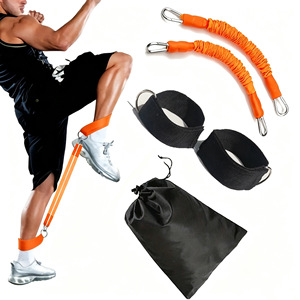 Corde de résistance pour cheville, 32 cm, avec élastique de tension pour la course, le fitness et le remodelage corporel - Product Image 1