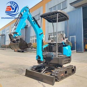 Offre Spéciale – Mini-Excavatrice sur Chenilles Bleue 17, Micro-Pelle de 1,7 Tonne avec Moteur et Système de Chenilles - Product Image 3