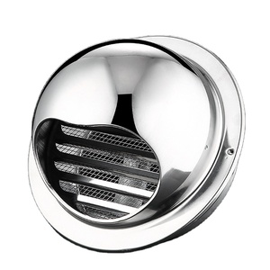 Hot Selling Stainless Steel Bull Nosed Air <strong>Vent</strong> Cover Round <strong>Wall</strong> Mounted HVAC System Caps 80mm to 300mm - Product Image 2
