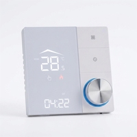 Tuya Smart Heating Thermostat WiFi APP Remote Control 6+2 Jadwal Mingguan Sensor NTC ±1 ° Perlindungan Anti Beku C OEM