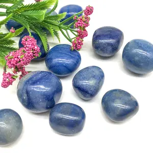 Wholesale Natural Stone Crystals Tumbled Stone Blue Aventurine Tumble Stone For Decoration