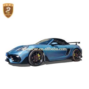 Kit de Carrocería para Porsche <span class=keywords><strong>718</strong></span> Cayman <span class=keywords><strong>Boxster</strong></span> al Estilo GT2RS, Incluye Lip Delantero, Capó, Faldones Laterales y Difusor Trasero - Product Image 1