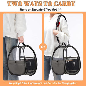 Mochila Transpirable para Pájaros con Percha para Loros, Animales Pequeños, Viajes en Interiores y Exteriores, Mochila Transportadora para Mascotas - Product Image 3