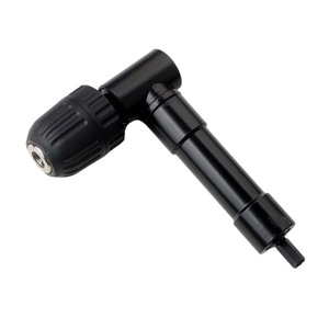 Right Angle Drill Chuck 90 Degree Black Metal Plastic Adaptor For Quarter Hexagon Drilling In Narrow Spaces - Product Image 4
