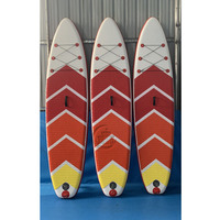 Planche à pagaie gonflable OEM Stand up Surfing avec logo personnalisé Matériel Drop Stitch SUP Paddle Boards