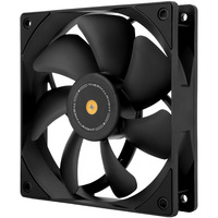 Ventilateur de processeur pour ordinateur de jeu de haute qualité à pales inversées noires, 120 mm, refroidisseur de boîtier PC avec dissipateur thermique en plastique et LED ARGB